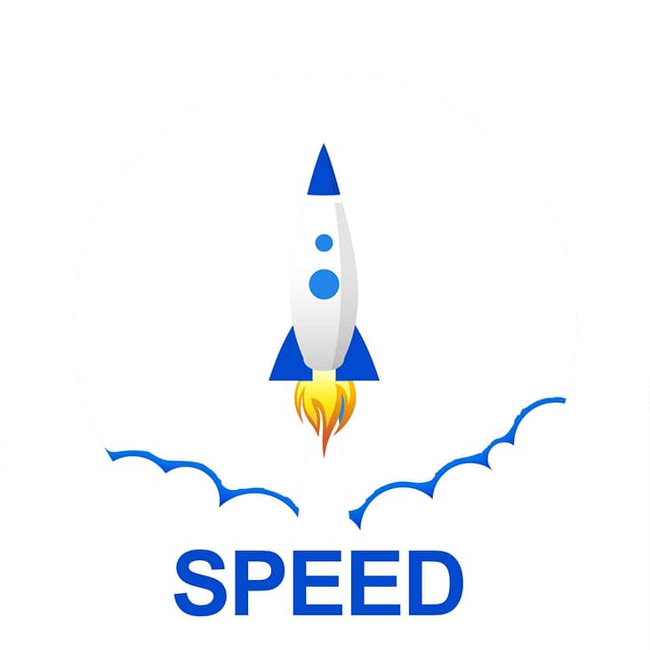 flying business rocket concept background